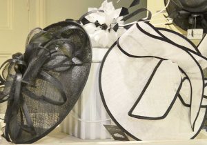 Mother Of the Bride Hat White & Black