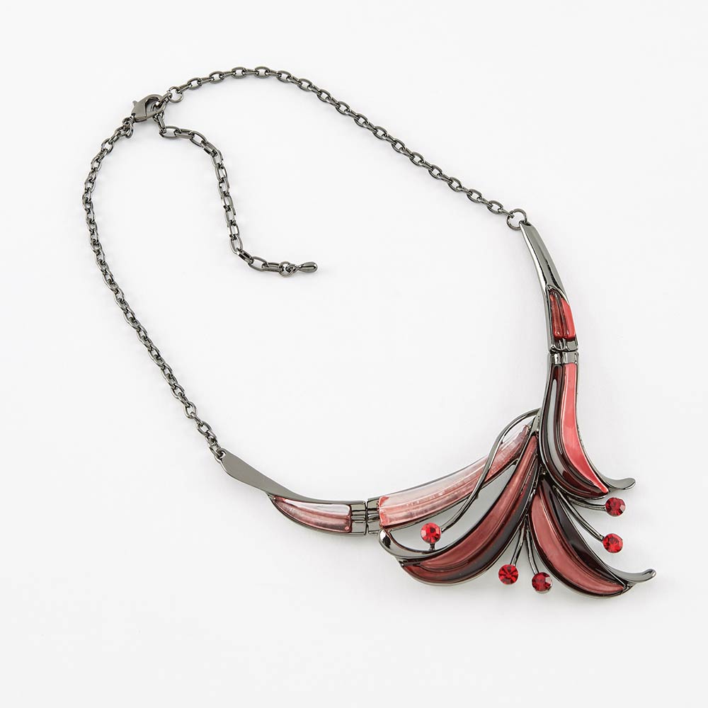 Dante Red Flower Necklace